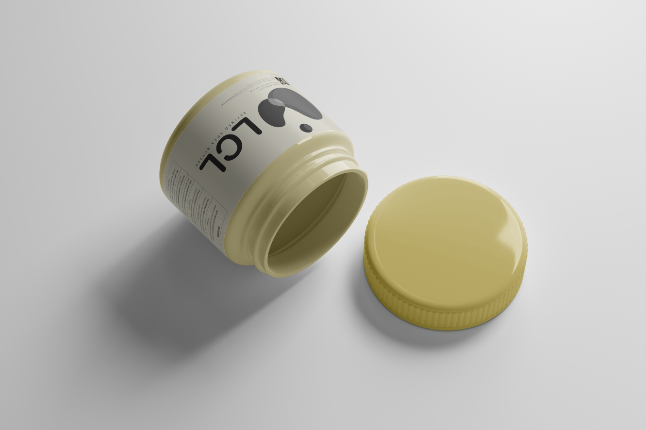 Shea butter package mockup